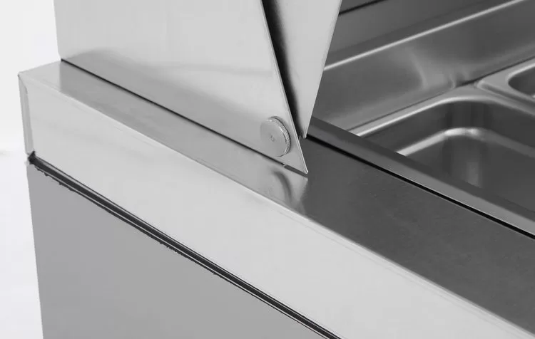 27'' Mega top Sandwich Prep. Table with 12 S/S Pans - Image 12