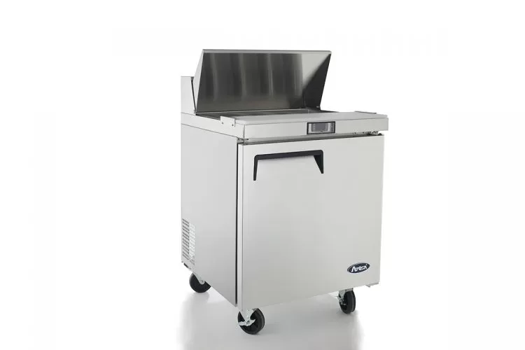 27'' Sandwich Prep. Table with 8 S/S Pans - Image 2