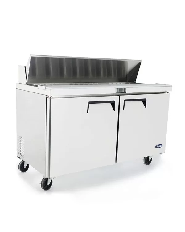 48'' Sandwich Prep. Table with 12 S/S Pans - Image 3