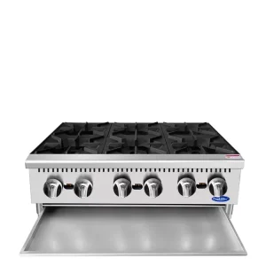 HD 36'' (6) Burner Hotplate with Total 192,000 B.T.U.