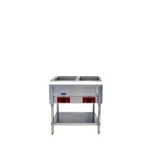 Electric Hot Food Table, 2 Wells 500W/well, 1000W/120V (Water Pans Included)