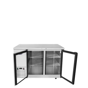 48'' Glass Door Back Bar Cooler - S/S