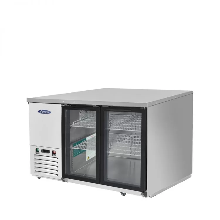 48'' Glass Door Back Bar Cooler - S/S - Image 4
