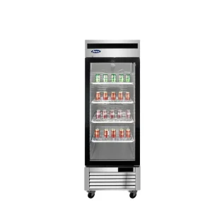 Bottom Mount (1) Glass Door Freezer S/S In/Out