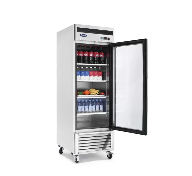 Bottom Mount (1) Glass Door Refrigerator S/S In/Out - Image 3