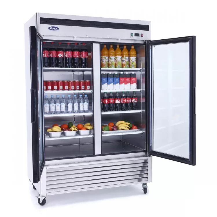 Bottom Mount (2) Glass Door Refrigerator S/S In/Out - Image 2