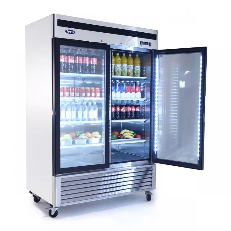Bottom Mount (2) Glass Door Refrigerator S/S In/Out - Image 3