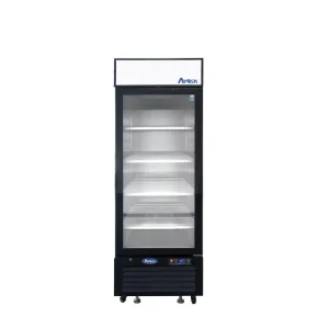 Bottom Mount (1) Glass Door Refrigerator 19.39 cu ft - Black Cabinet