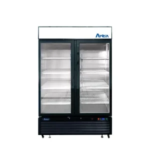 Bottom Mount (2) Glass Door Refrigerator - 28.5 cu ft- Black Cabinet