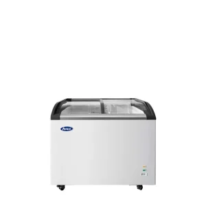 Angle Curved Top Chest Freezer (Glass Arc Lid), 9 Cu Ft