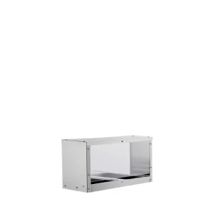Overshelf/Sneezeguard for 2 Wells Steam Table, SS201, 18G
