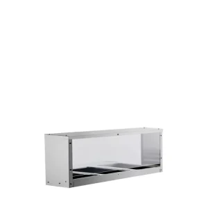 Overshelf/sneezeguard for 3 Wells Steam Table, SS201, 18G