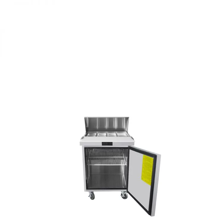 27'' Sandwich Prep. Table with 8 S/S Pans - Image 8