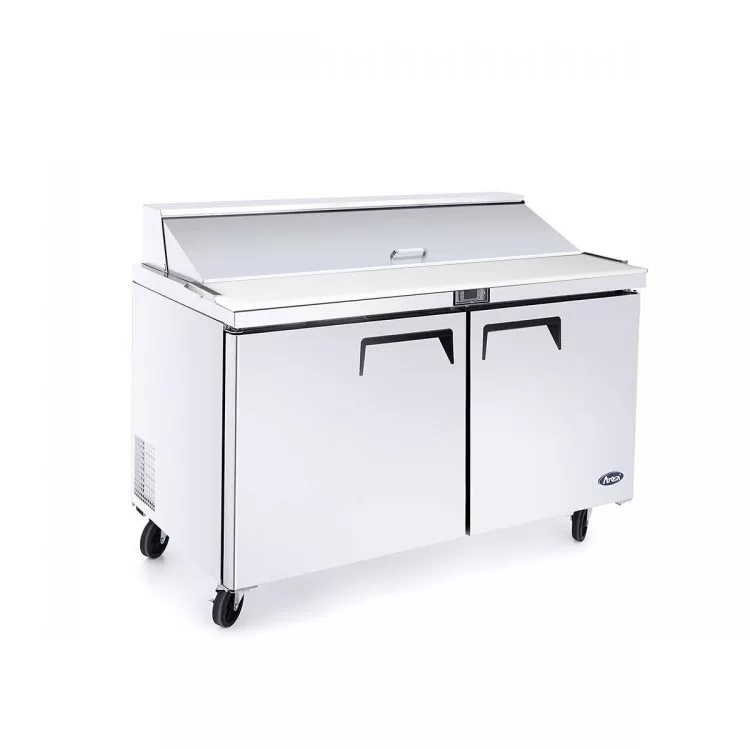 48'' Sandwich Prep. Table with 12 S/S Pans - Image 5