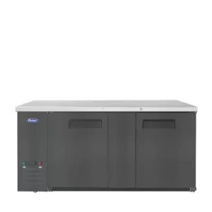 69" Back Bar Cooler Shallow Depth (Black Exterior)