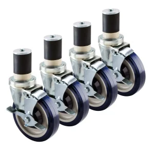 Universal Plate Caster with Front Brake